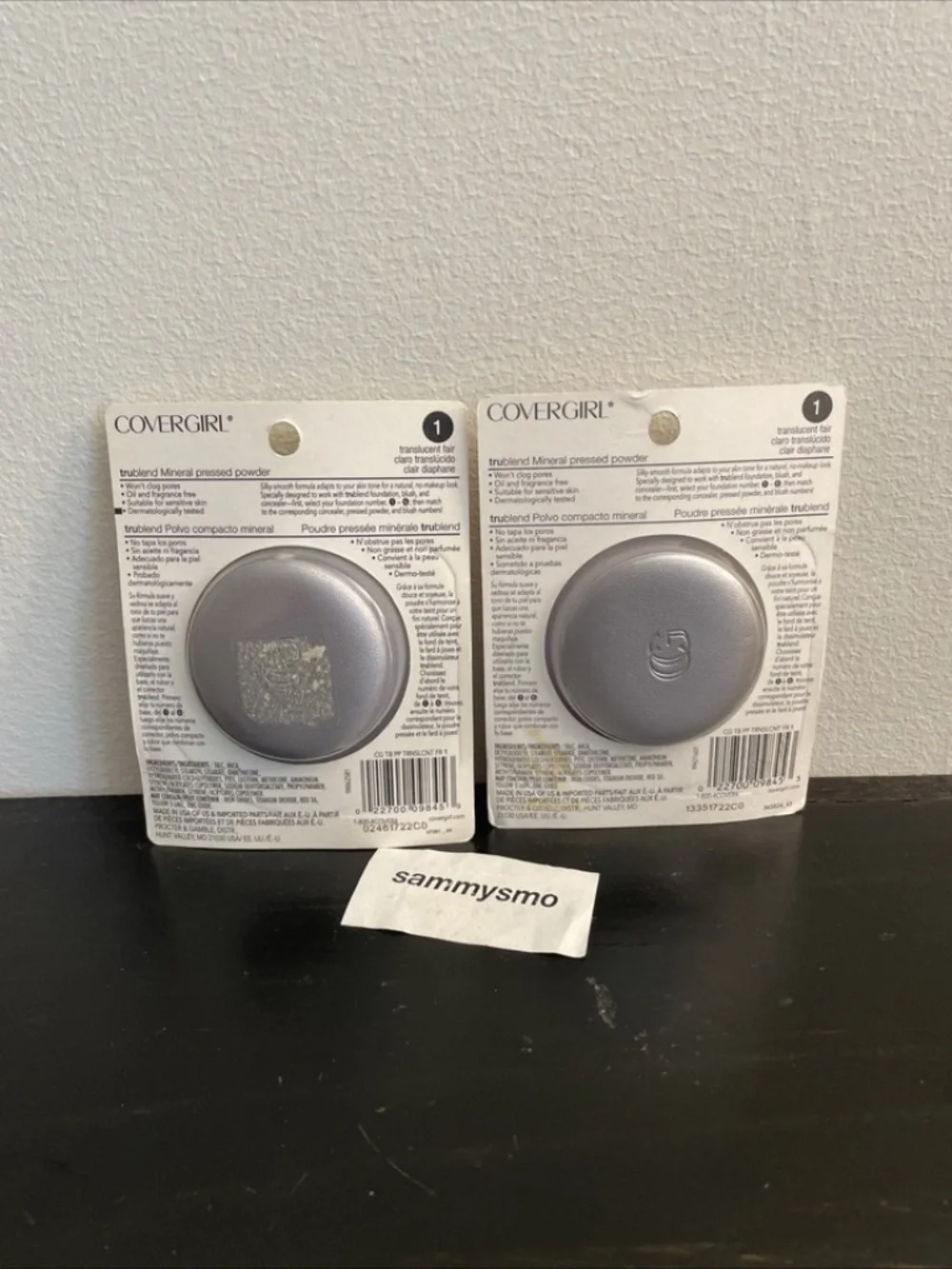 COVERGIRL Trublend Minerals Pressed Powder # 1 TRANSLUCENT FAIR, x2 Discont READ